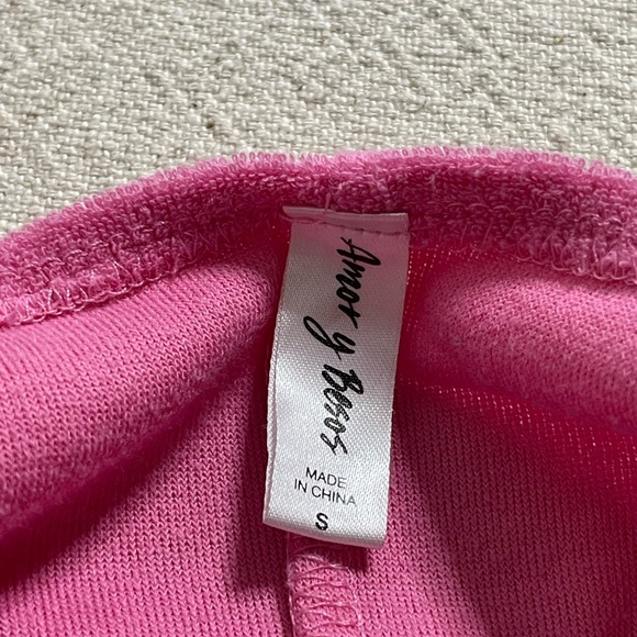 PacSun Y2K Pink Terry Beach Mini Dress S - Picture 3 of 6